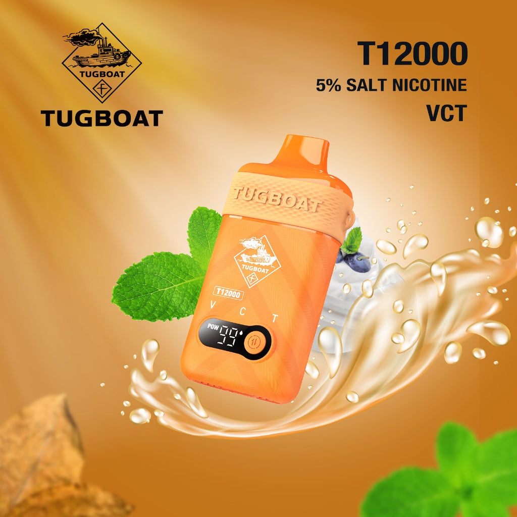 Tugboat T12000 Disposable 12000 Puffs 50Mg Rechargeable Vape In Dubai, UAE