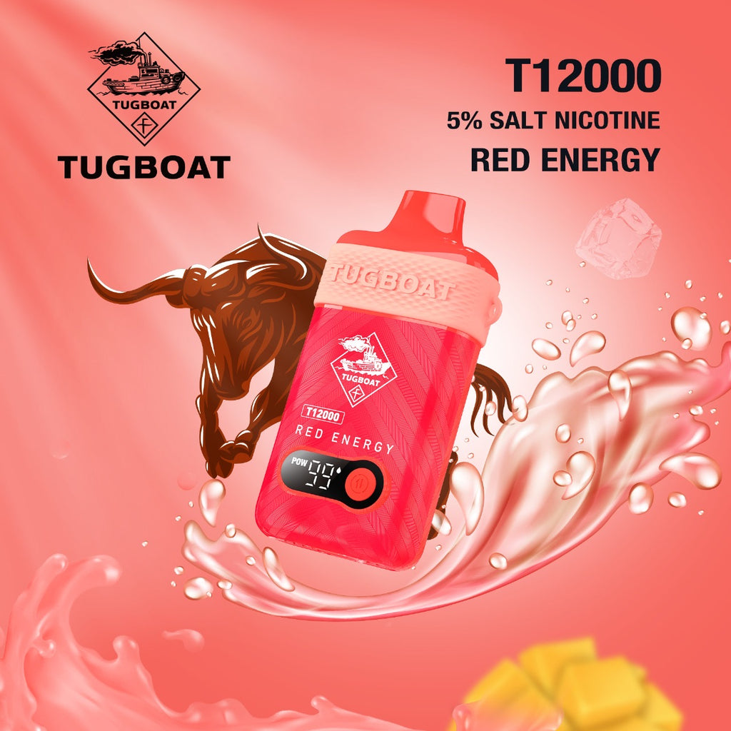 Tugboat T12000 Disposable 12000 Puffs 50Mg Rechargeable Vape In Dubai, UAE