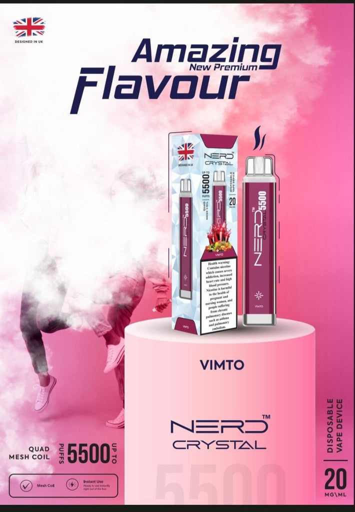 Nerd Crystal 5500 Puffs Disposable vape 