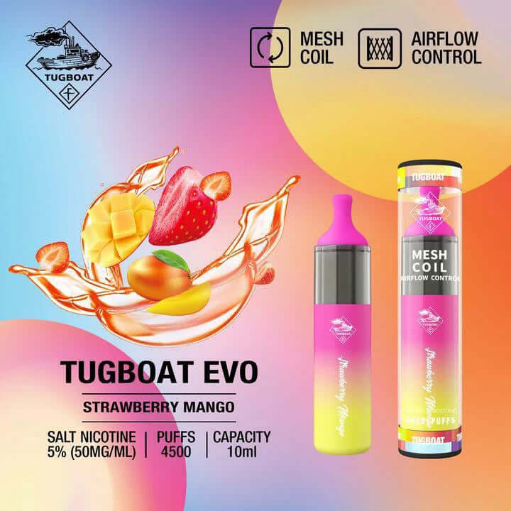 Tugboat Evo 4500 puffs Disposable Vape Best and popular 2023Tugboat Evo