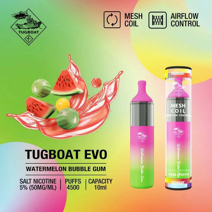 Tugboat Evo 4500 puffs Disposable Vape Best and popular 2023Tugboat Evo