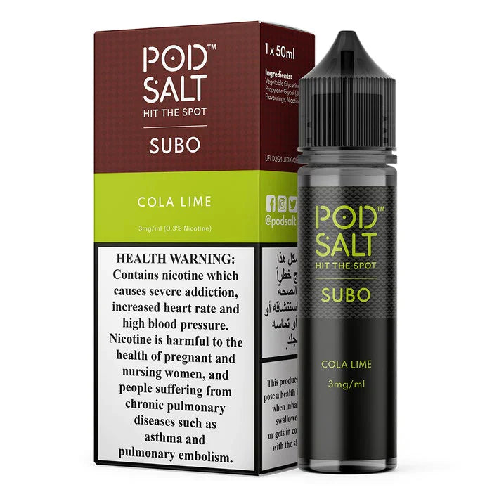 Pod Salt Subo 3MG 50ML E-Liquids - All Flavors Available In Dubai, UAE